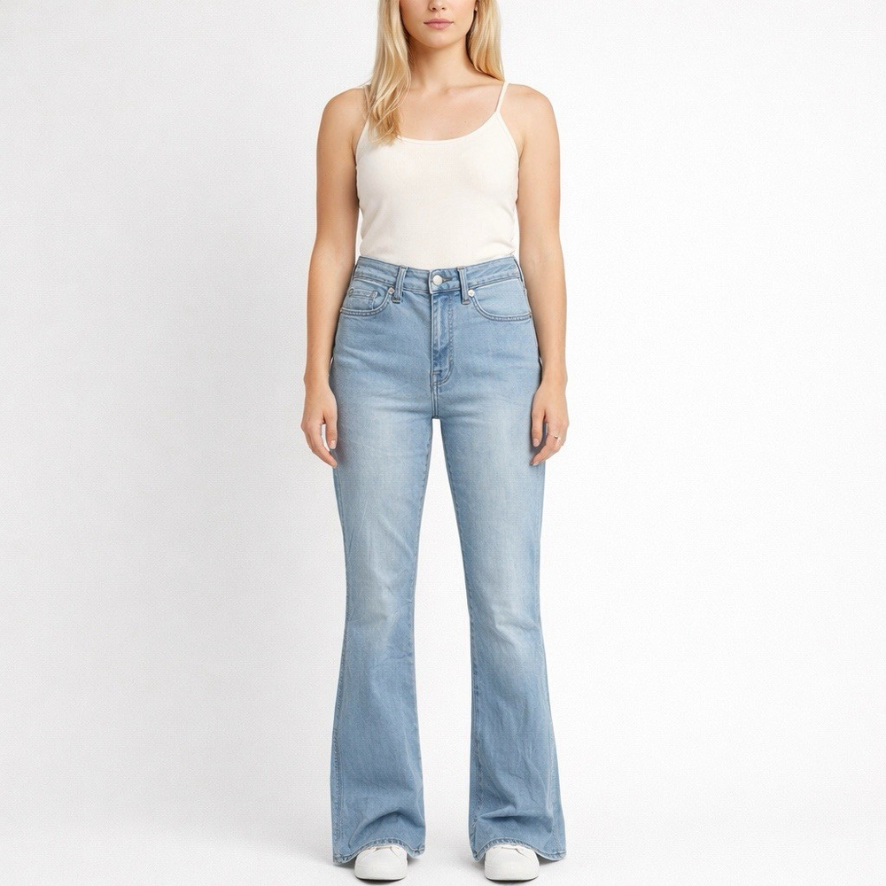 7 For All Mankind Kimmie Bootcut Women's Size 26 X 32 Jeans Slim Illusion NWT